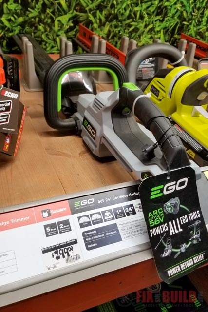 EGO Hedge Trimmer at Home Depot