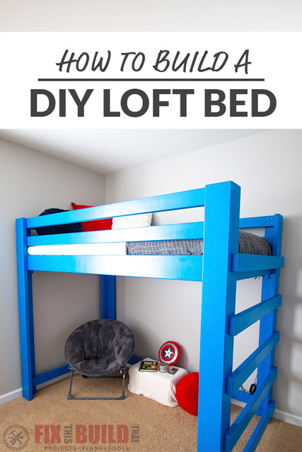 Diy twin deals loft bed frame