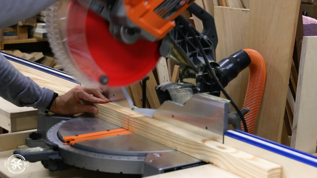 cutting 2x2s with a miter saw