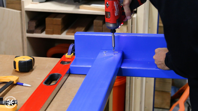 attaching stretchers to inside of loft bed