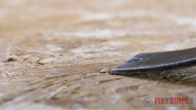 Removing nails from subfloor