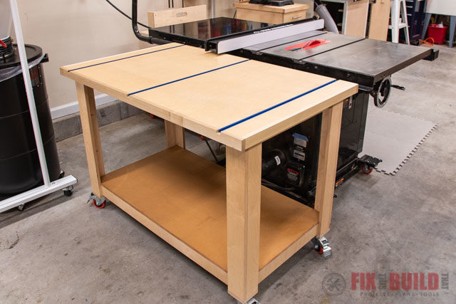 How To Build A Table Saw Outfeed, Track Saw Table Plans