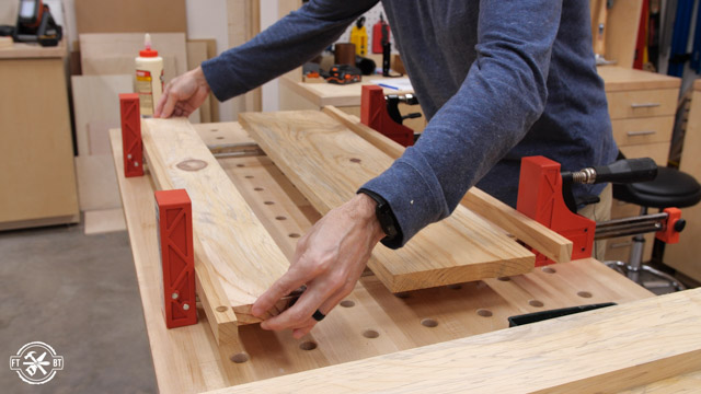 gluing wood boards for show rack