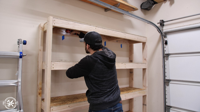 Easy Diy Garage Shelves With Free Plans, Building Shelves In Garage On Wall