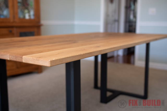 How To Build A Wood And Metal Dining Table Fixthisbuildthat