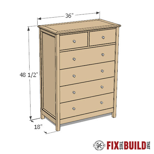 How To Build A 6 Drawer Dresser Image To U