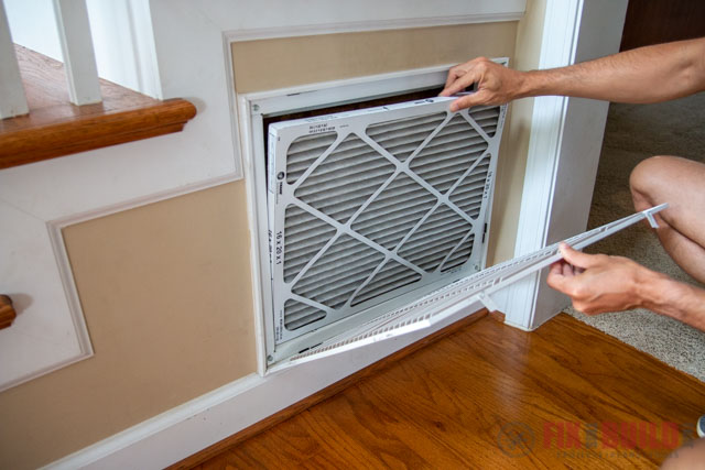 changing air filter in house