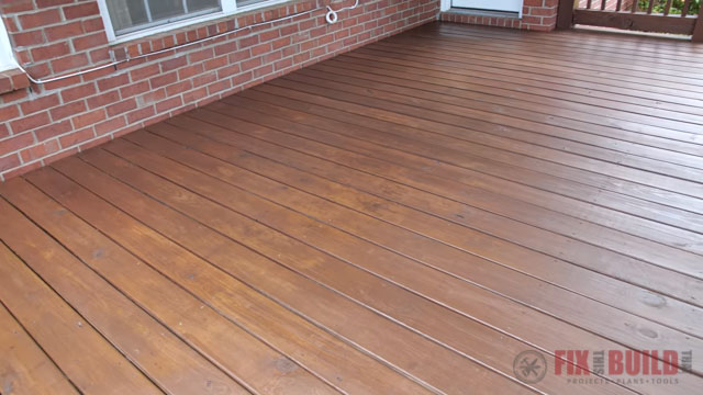 deck with stain 