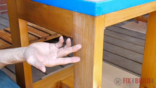 sanding wooden furniture between coats of varnish