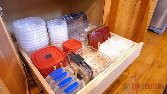 DIY Tupperware Storage