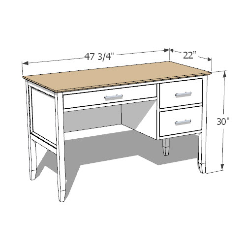 DIY Desk with Drawers
