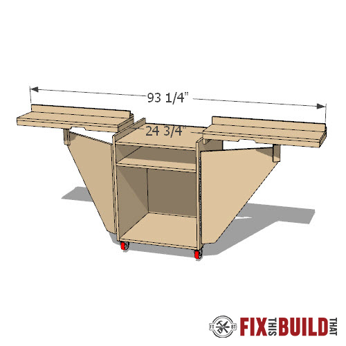 Mobile Miter Saw Stand Plans
