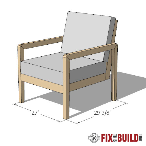 DIY Modern Outdoor Chair Plans