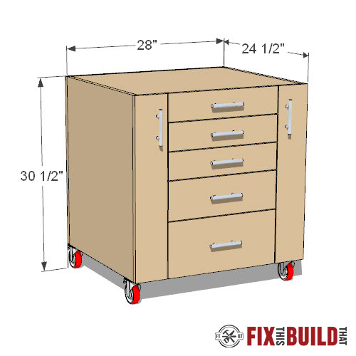 Table Saw Storage Cabinet Plans