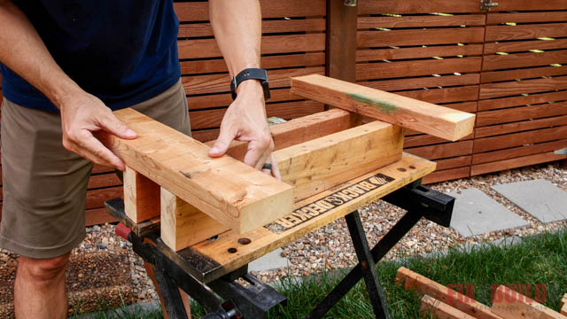 bike stand diy wood