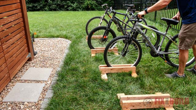 Diy outdoor bike online rack