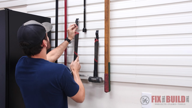 hanging tools on slatwall