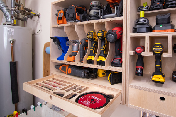 How to Make a Tool Storage Cabinet with Charging Station - ToolBox Divas