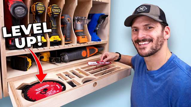 Ultimate Cordless Tool Storage Cabinet plans