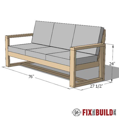 2x4 outdoor sofa plans pdf