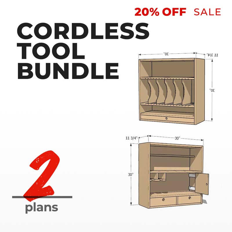 Ultimate Cordless Tool Storage Cabinet plans