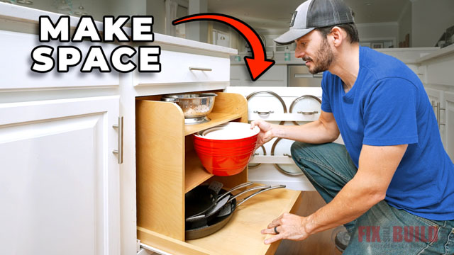 Kitchen Cabinet Storage Solutions: DIY Pull Out Shelves