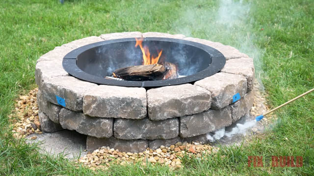 testing air flow to bottom of diy smokeless fire pit