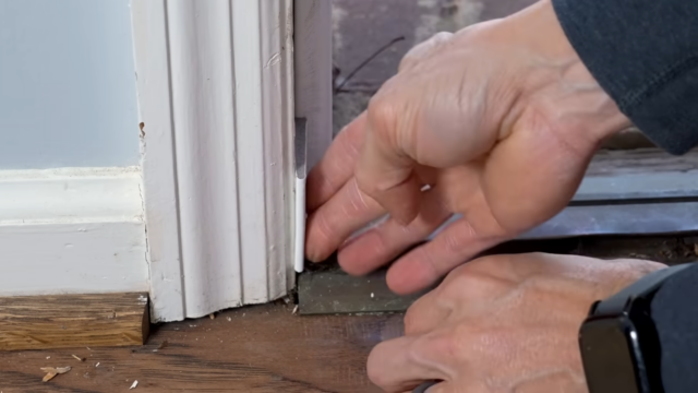 Adding corner pieces to door